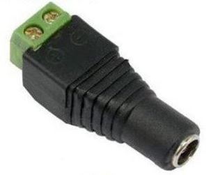 Picture of Female DC Power Connectors 2.1mm with Easy Screw on Terminal