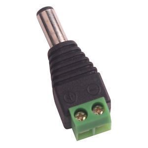 Picture of Bag of 100 Male DC Power Connectors 2.1mm with Easy Screw on Terminal