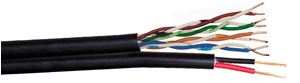 Picture of High Grade 100m Shotgun CAT5e UTP + Power Cable External Grade Pure Copper Duct Grade PE Sheath