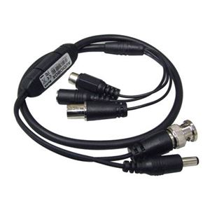 Picture of CCTV Microphone for Cameras with Pass through DC and Video Connection