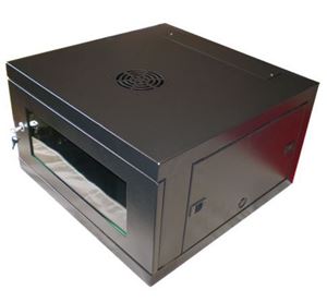 Picture of 6U 19" 550 x 300 Black Wall Mountable Cabinet