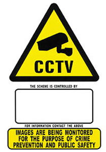 Picture of A3 CCTV Security Warning Sign