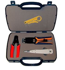 Picture of High Quality Network Termination Tool Kit with Cable Stripper, RJ45 Crimp, Punchdown and Wire Cutter