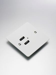 Picture of Rako RVF- White Metal Screw-fixing cover plate for wireless modular control panel