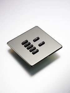 Picture of Rako RLF- Black Nickel Screwless cover plate for wireless modular control panel