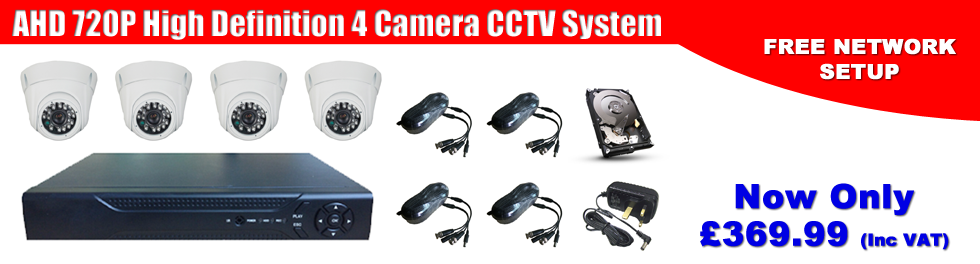 AHD 4 Camera CCTV System